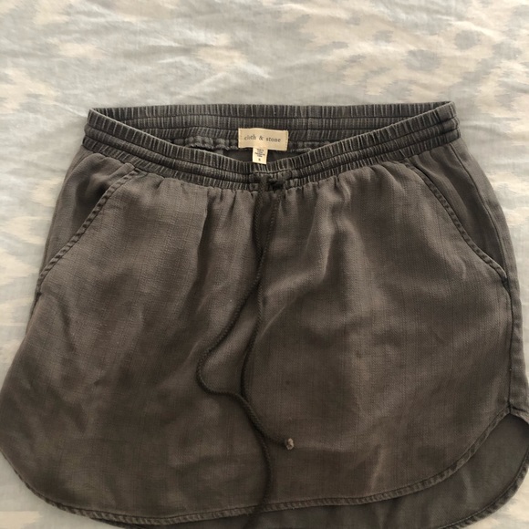 Cloth & Stone drawstring skirt - Picture 3 of 7